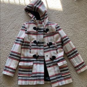 Merona Plaid Toggle Coat